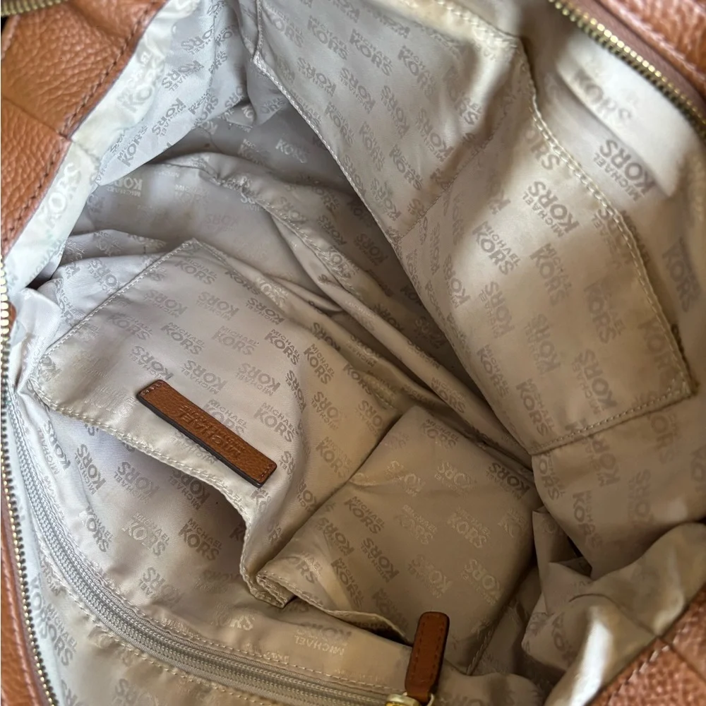 Michael Kors Timeless Brown Leather Satchel - Picture 16 of 16